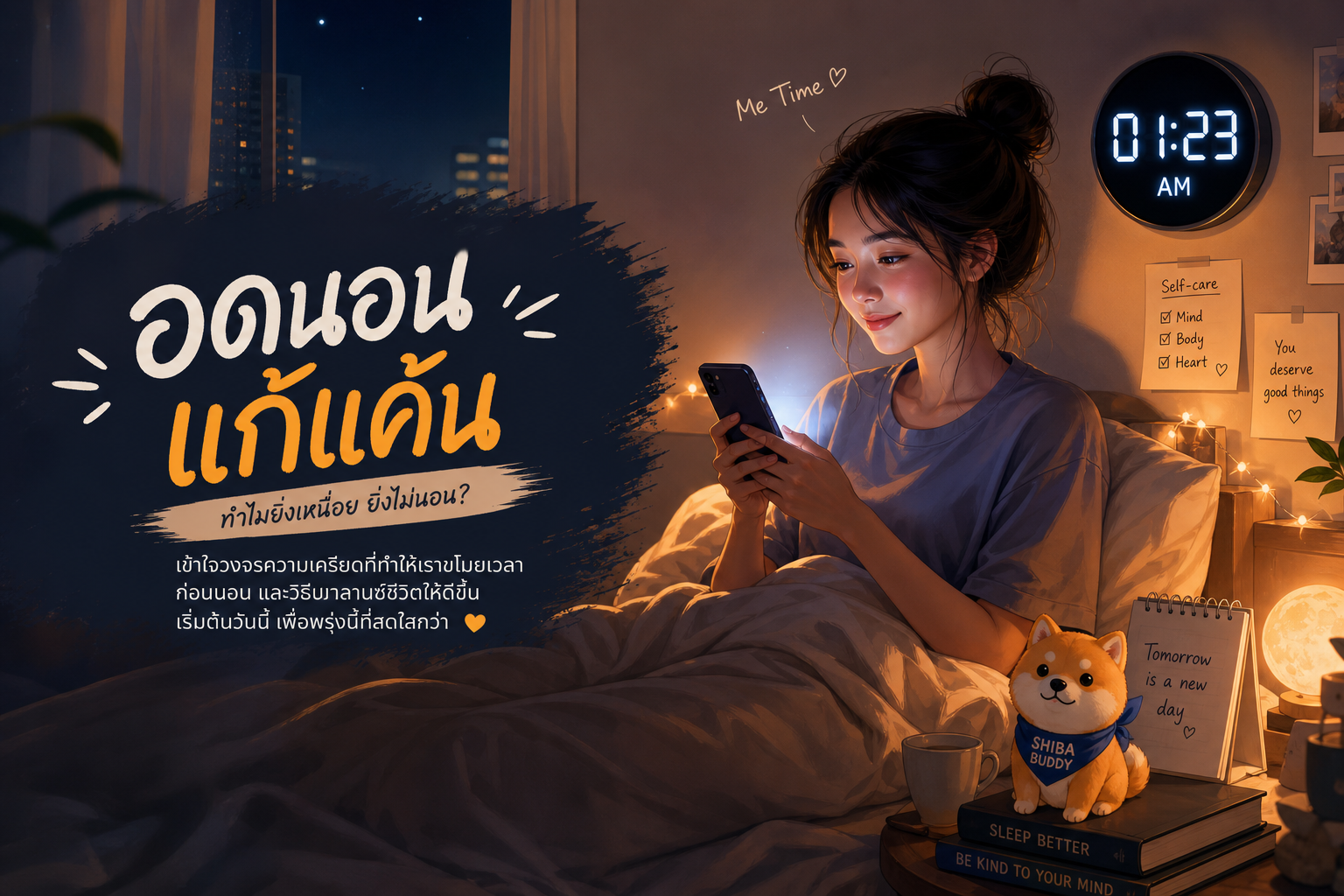 อดนอนแก้แค้นคืออะไร? ทำไมยิ่งเครียดยิ่งนอนดึก